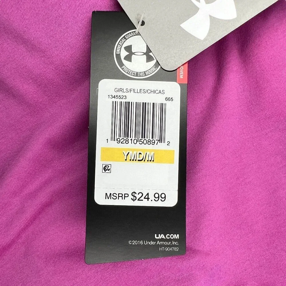 Under Armour Tank Top Girls‎ Medium Loose HeatGear Athletic
